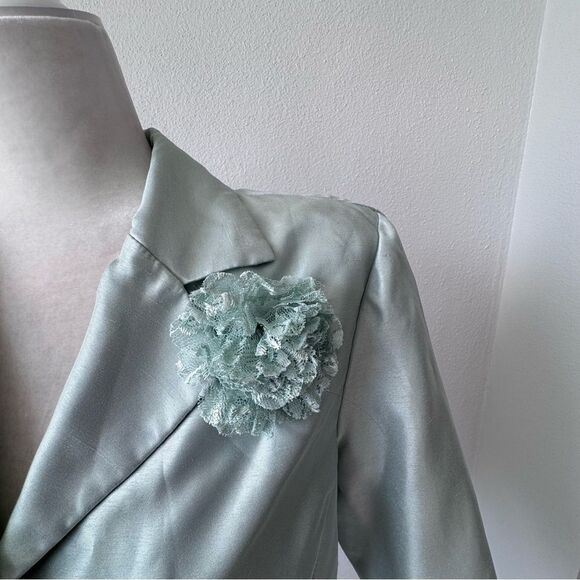 Coldwater Creek Jacket Mint Green Dressy Formal SZ 10 - Picture 9 of 11